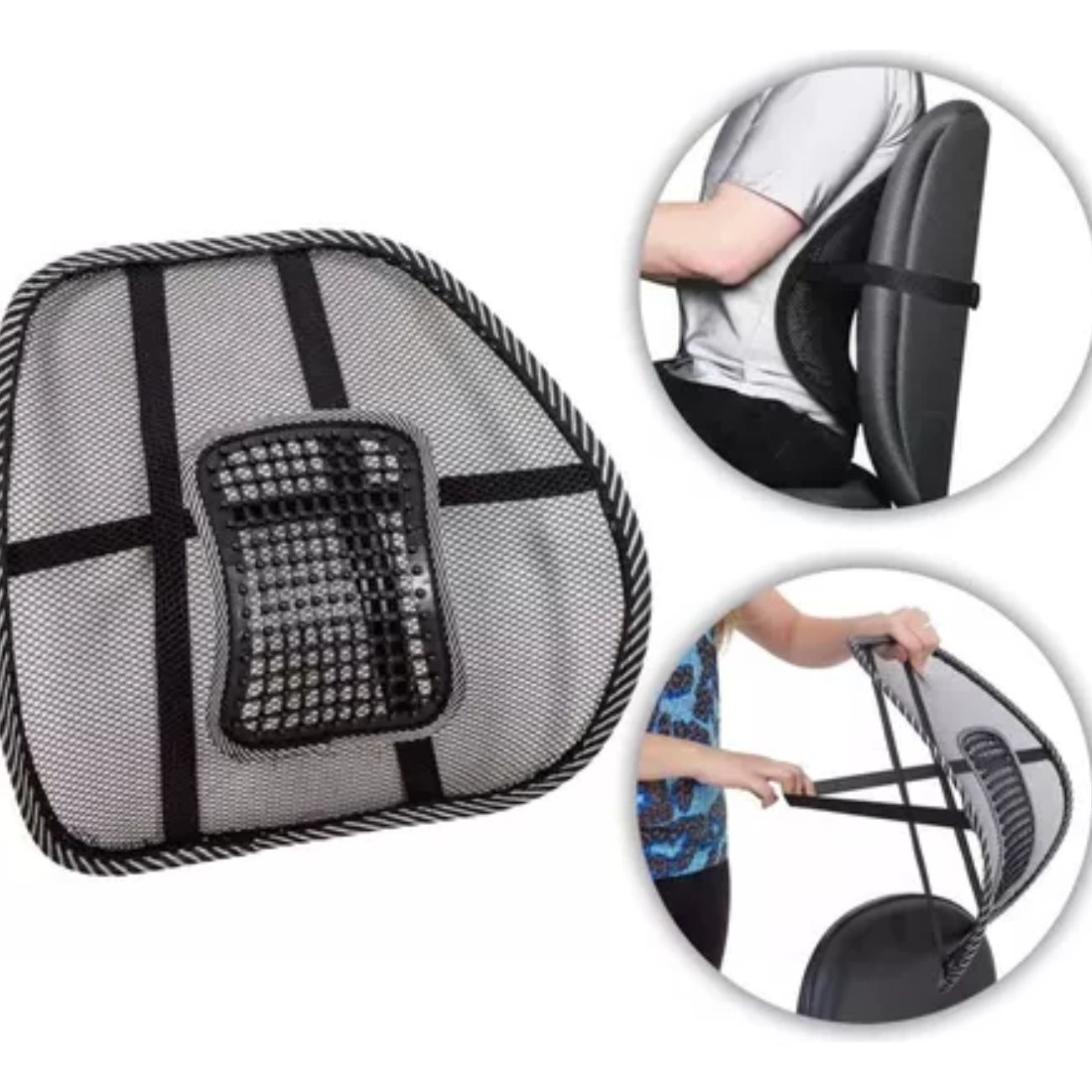 Suporte Apoio Lombar Encosto Ergonômico Cadeira Banco Carro